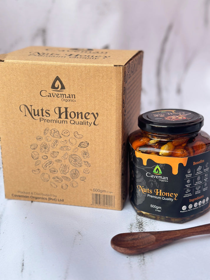 Nuts Honey | Natural Energy Booster | Supports Heart Health - Rich in Antioxidants